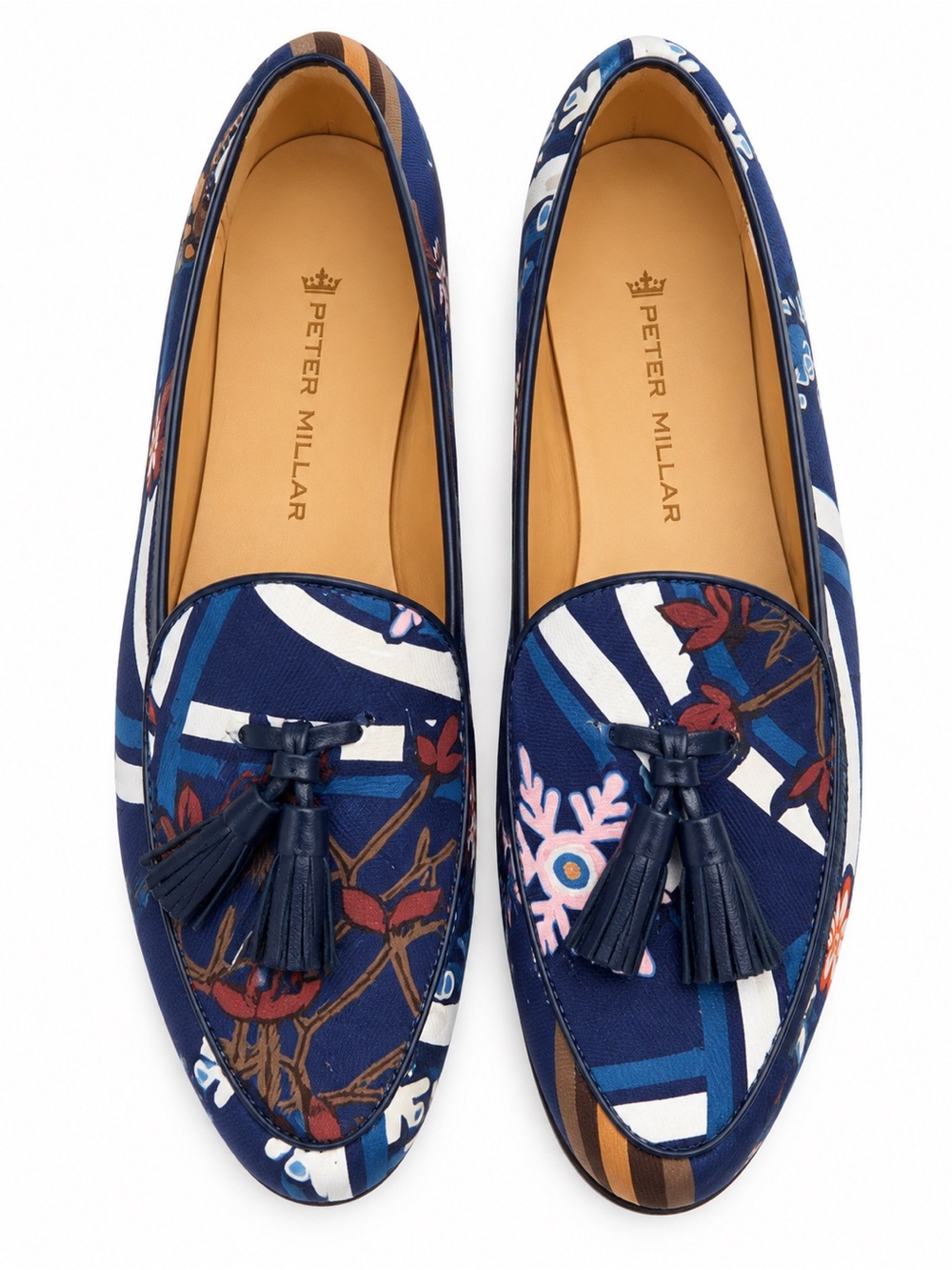 Peter Millar Ladies Four Season Loafers 8M Salesman Sample Tassel Navy NEW
